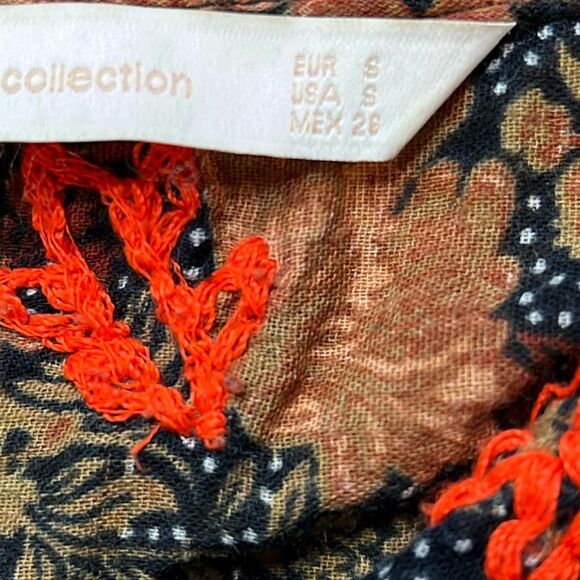 Zara Trafaluc Floral Dress Tunic with Embroidery Top - Picture 7 of 12